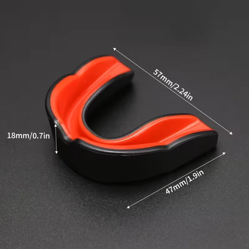 1-Pack Sports Mouthguard Anti-Grinding Teeth Protector for Boxing Taekwondo Sanda Basketball Combat Training