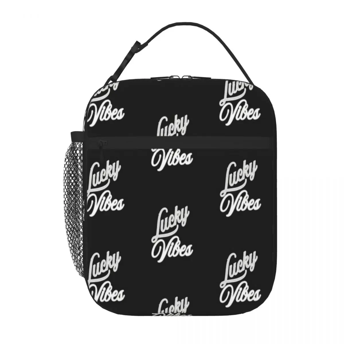 Hot Sale Lucky Vibes Animal Print Travel Lunch Bag Playground Snack Nylon Lunch Bag