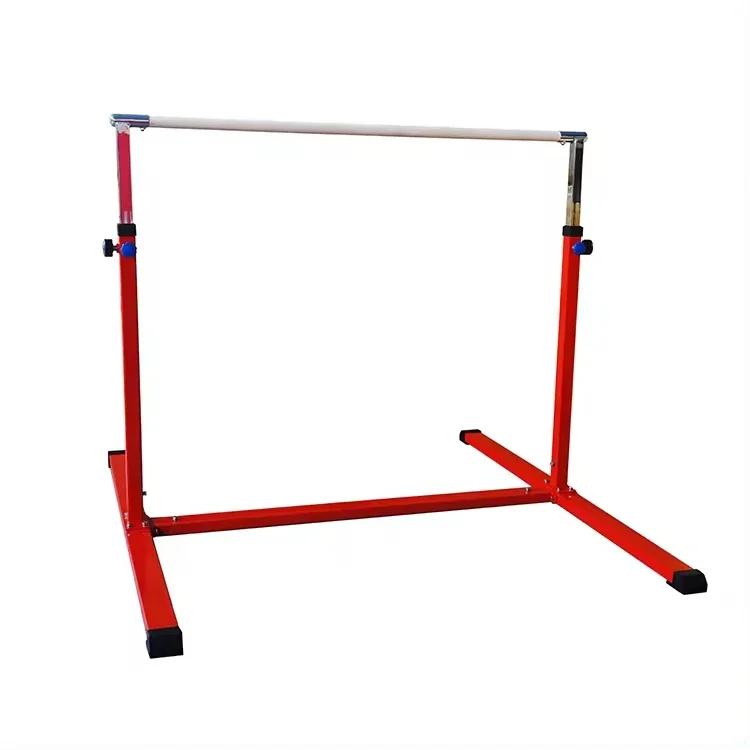 Kids Gymnastics Bar Heights Adjustable Folding Monkey Horizontal Bars for Backyard