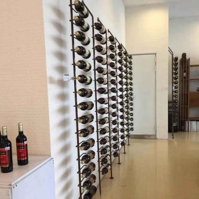 

European creative wine cabinet display rack Wall-mounted wine rack Modern simple bar Household wall wine rack