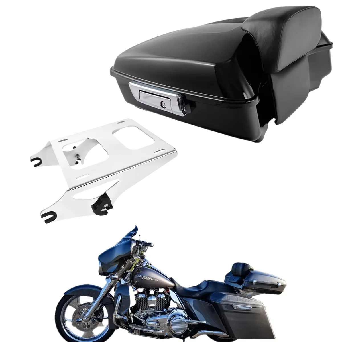 For Harley Touring Road King Glide Street Glide CVO Electra Limited Motorcycle Chopped 10.7