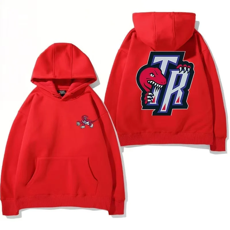 Autumn and Winter New Hooded Sweatshirt Men's Raptor American Retro Basketball Sports Pullover Long-Sleeved Loose Clothes