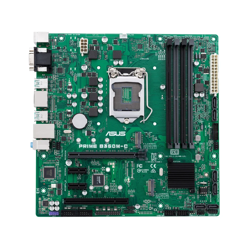 ASUS PRIME B360M-C اللوحة الأم LGA 1151 دعم i3-9100 i5-9400 8600 i7-9700 8700K I9-9900 DDR4 HDMI M.2 PCIe 3.0 mATX اللوحة الرئيسية