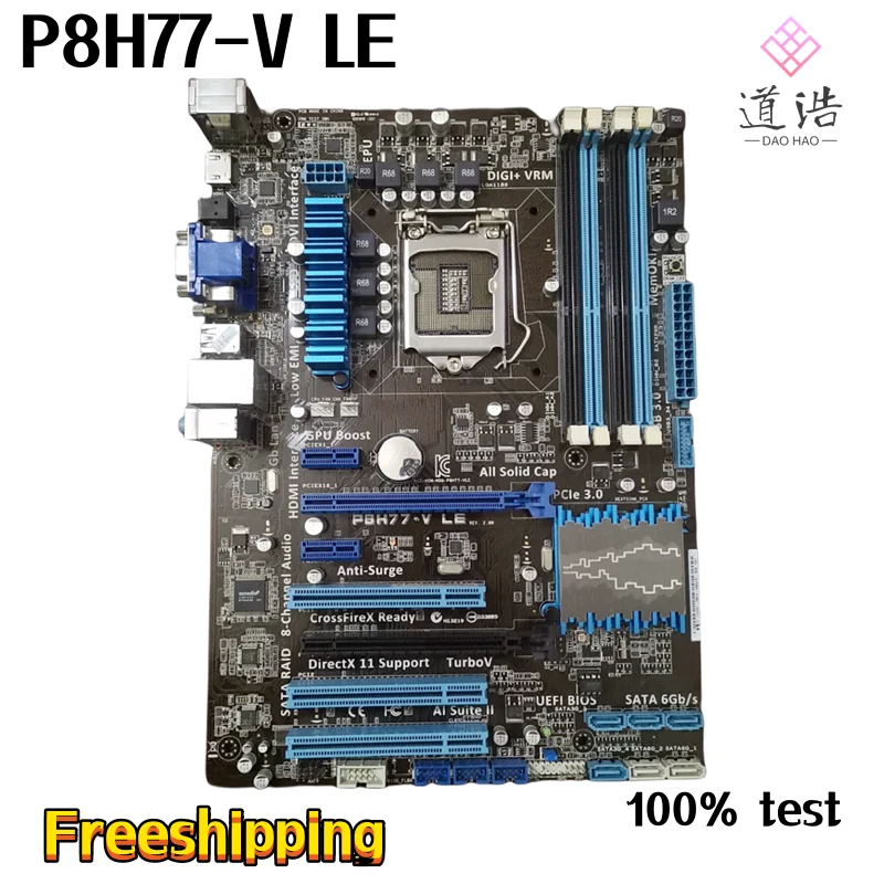 

For P8H77-V LE Motherboard 32GB PCI-E3.0 LGA 1155 DDR3 ATX H77 Mainboard 100% Tested Fully Work