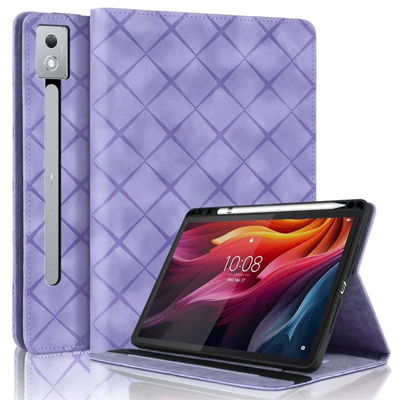 

Shockproof PU Leather Protective Case for Lenovo Xiaoxin Pad Pro 12.7 2025 TB375FU TB375FC with Pencil Holder