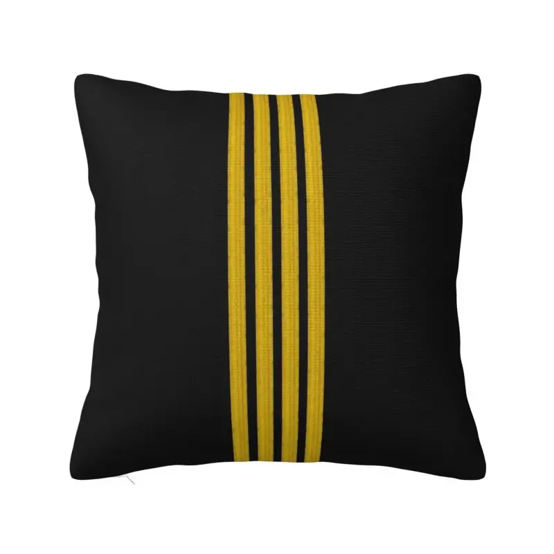 Born To Fly Captain Stripes Nordic Pillow Cover Living Room Decoration Flight Pilot Aviation Aviator Car Cushion