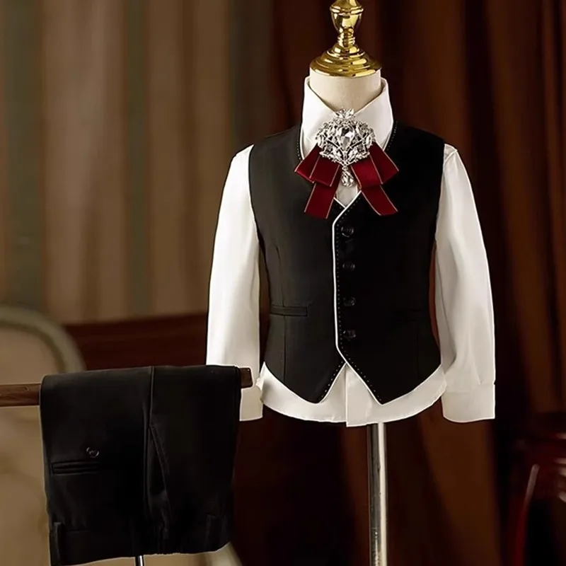 

Высококачественные детские костюмы, костюмы для свадьбы, дня рождения, вечеринки, фортепиано, комплекты блейзеров для мальчиков A4438