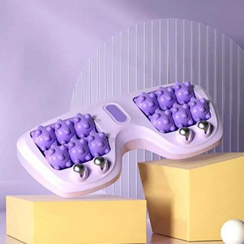 Roller Pijat Kaki Meredakan Plantar Fasciitis Nyeri Lengkung Tumit Penghilang Stres Portabel Roller Pijat Titik Akupresur Kaki Ganda