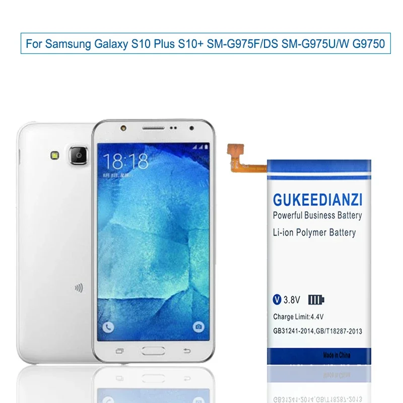 4400mAh EB-BG975ABU Mobile Phone Battery For Samsung Galaxy S10 Plus S10+ SM-G975F/DS SM-G975U/W G9750 High Capacity