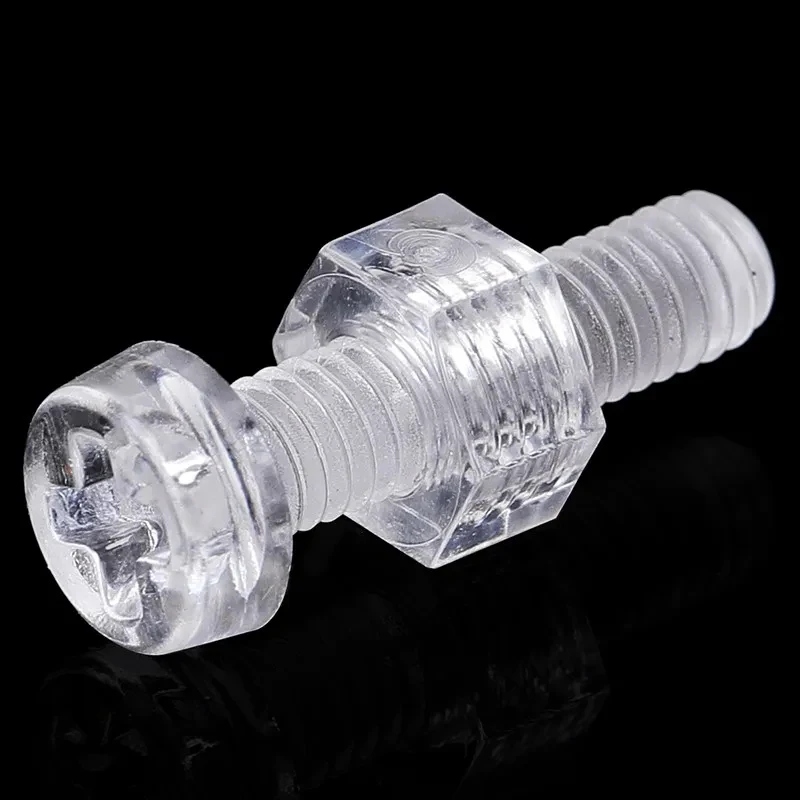 

Transparent Nylon Round Head Screws And Nuts Kit Cross Recessed Pan Head Fastener M3 M4 M5 M6