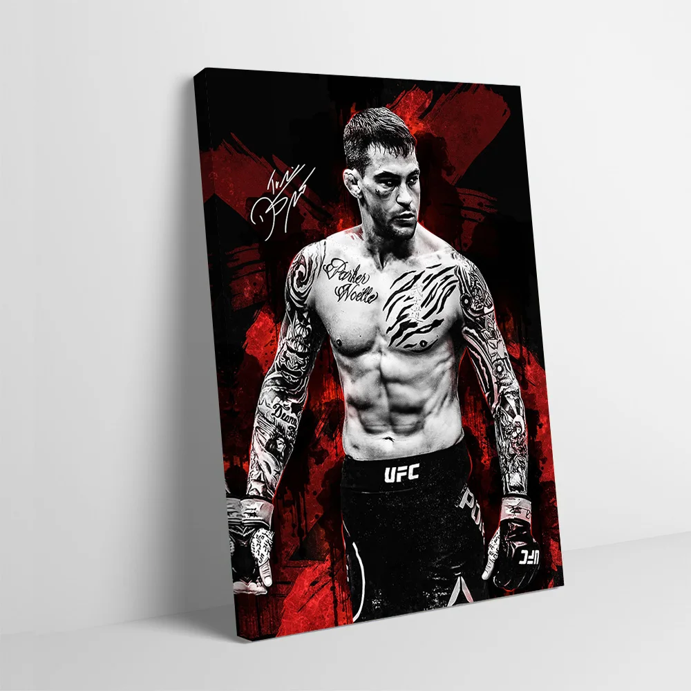 Dustin Poirier MMA Fighter Portrait Printing Poster Custom Pictures Wall Art Canvas Painting Gift for Gamer Decoration Wand Deko