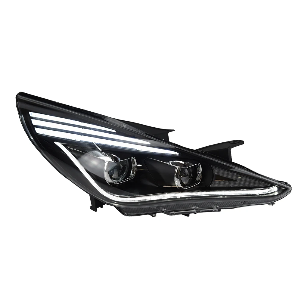 

Передняя фара для Hyundai Sonata 8 (2011-2015) с LED-подсветкой, бифокальной линзой и динамическим поворотником, комплект для модернизации (ATV&UTV)