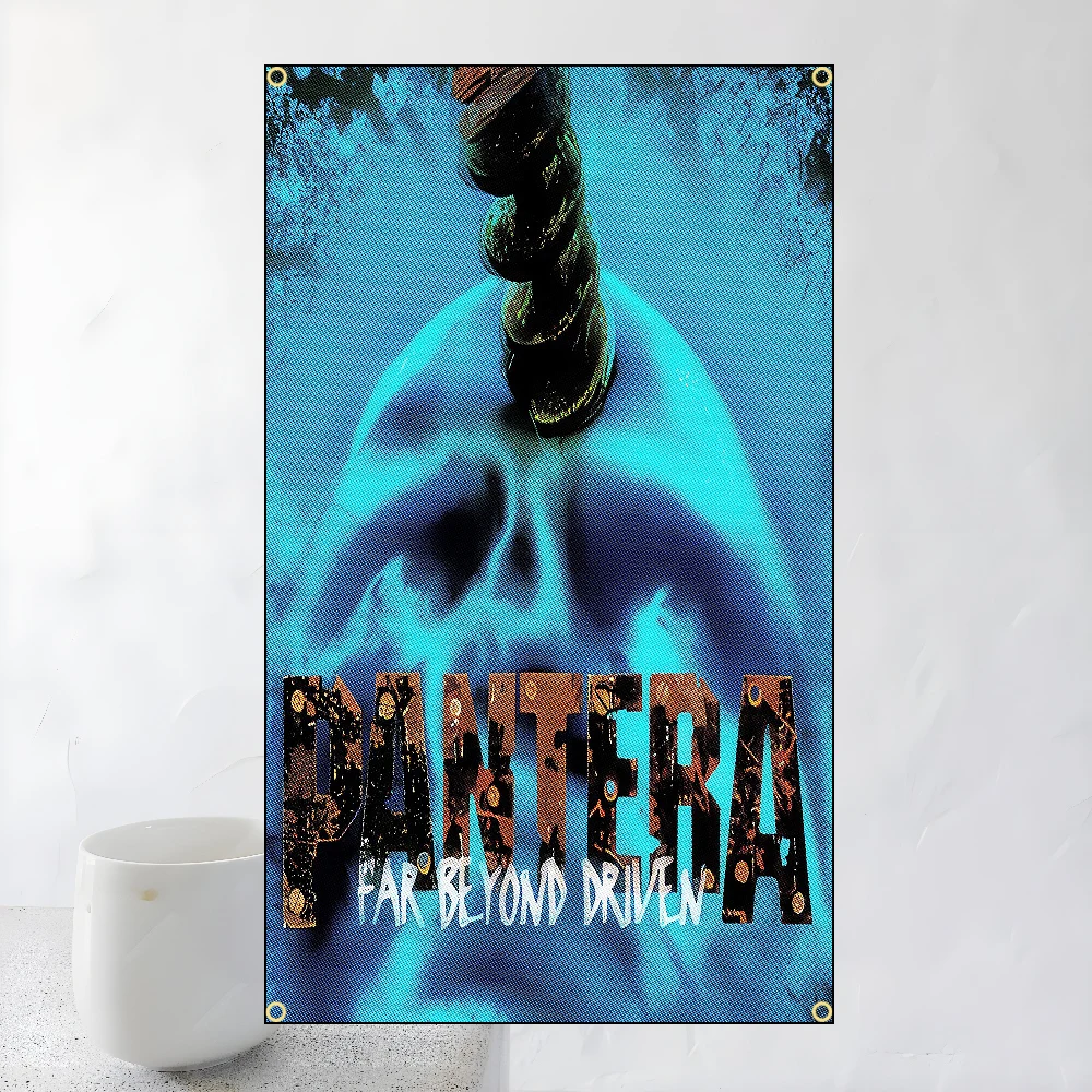 60x90cm 90x150cm Heavy Metal P-Pantera Band Rap-Metal Music Album Flags Polyester Printed Banner For Home Decoration