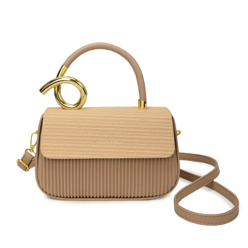 

Stylish Leather Ladies Crossbody-Bag Shoulder Handbag Women's Tote Messenger with Luxury Brand Famous Designer Classic Elegant