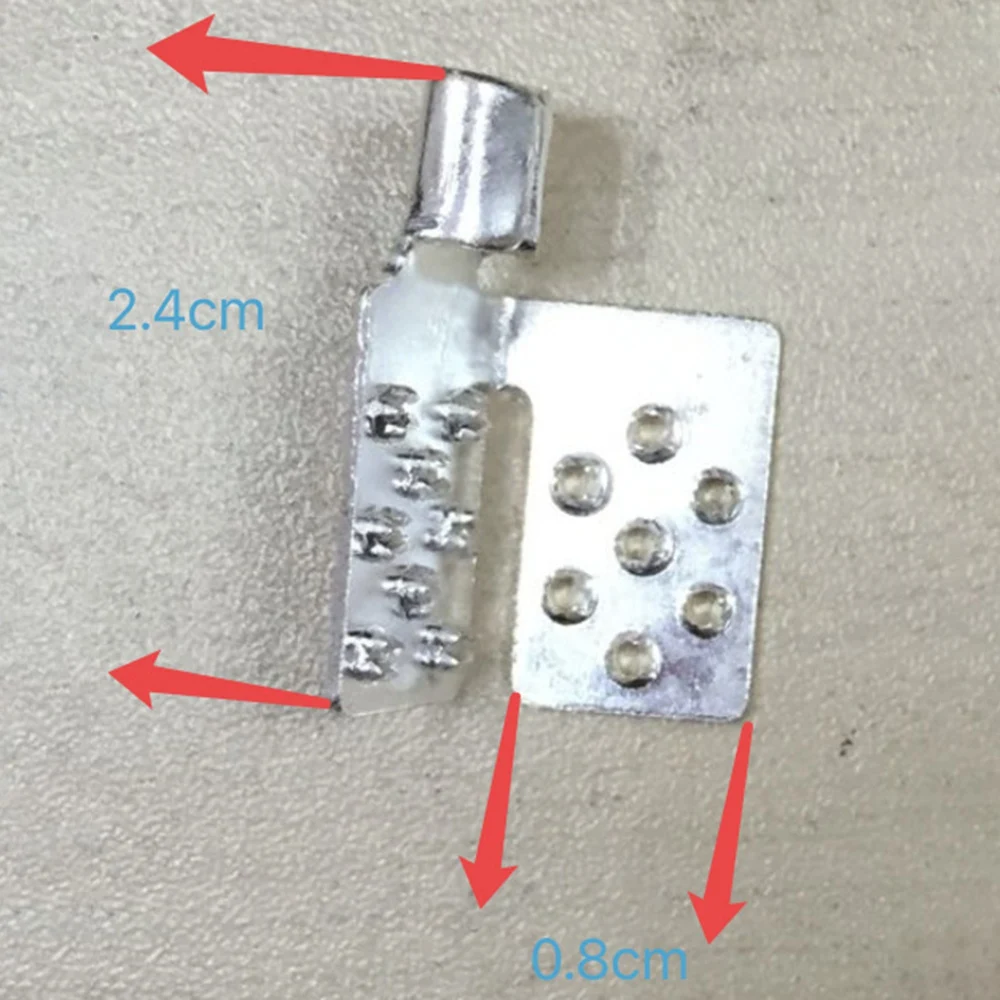 Connecteur de pince de film thermique en carbone, sol chaud, cuivre plaqué argent, accessoires de pince de film chauffant au sol, 80 pièces