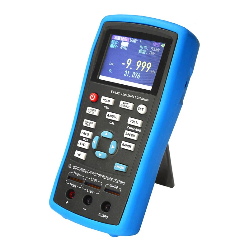ET43 Series LCR Meter High Performance Factory 2026 Handheld Digital LCR Meter 100HZ Adjust Output Frequency Testing Equipment
