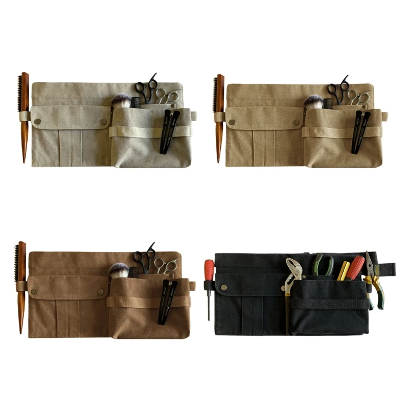 

Canvas Tool Belt Bag Pocket Pouch Portable Repair Tools Organizer Workshop Hammer Adjustable Waist Carpenters Garden Bag PXPD