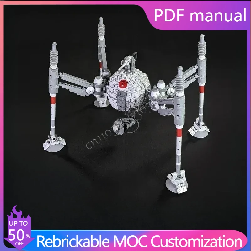 

756 PCS MOC Space Battle Homing Spider Droid OG-9 Model Custom Puzzle Technology DIY Creative Puzzle Assembly Toys Kids Gifts