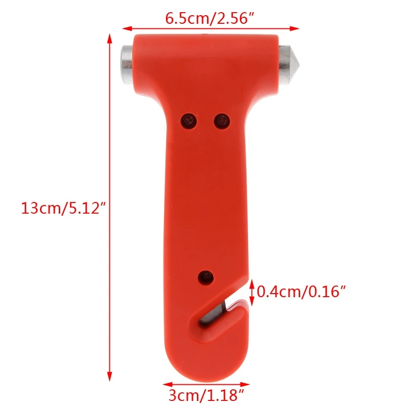 Martillo de Escape de seguridad para coche, herramienta 2 en 1 para romper ventanas de vidrio, cortador de cinturón, salvavidas de vidrio, kit de primeros auxilios