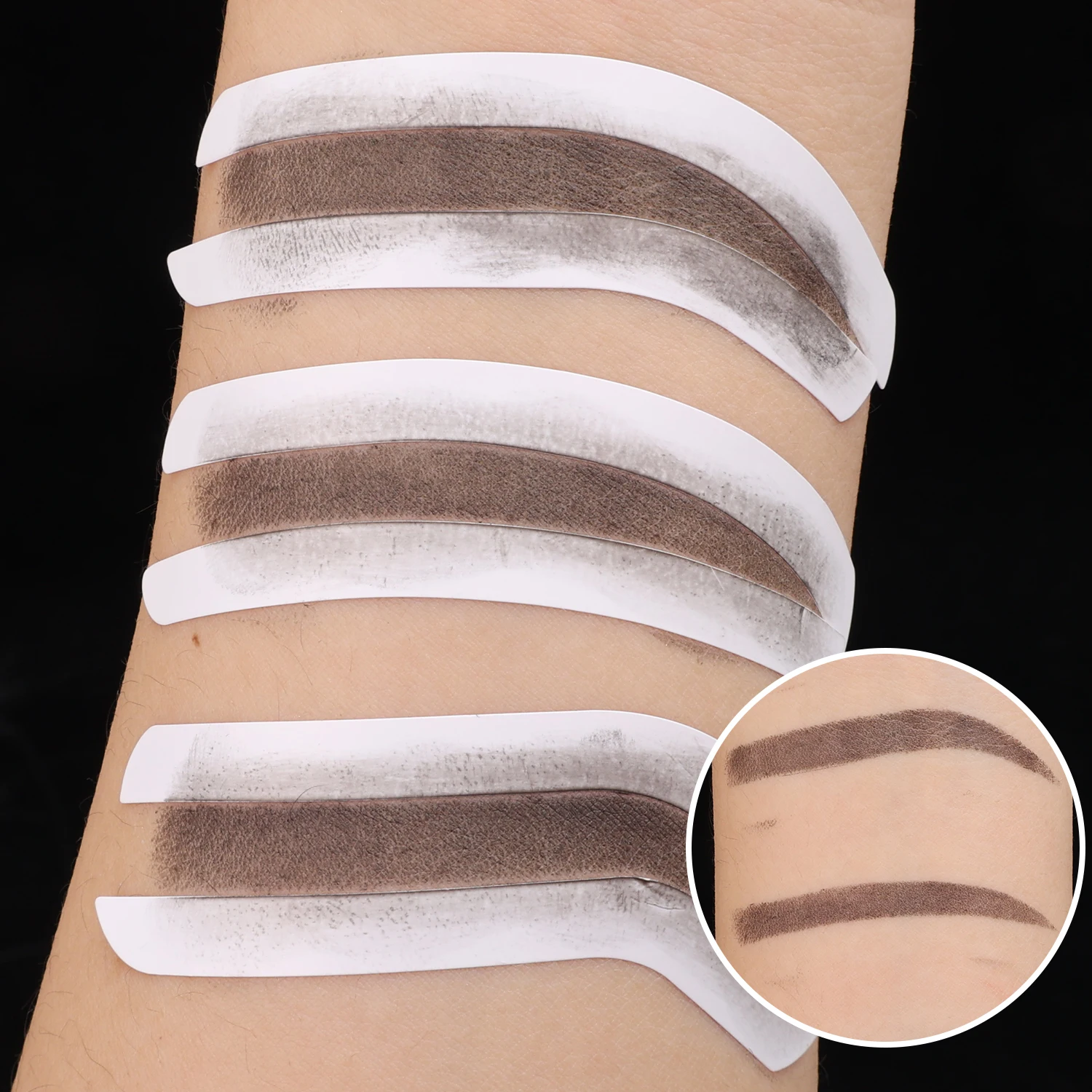 Disposable Eyebrow Stencil Stickers Professional Salon Eyebrows Airbrush Auxiliary Sticker Template BrowsType Option Makeup Tool