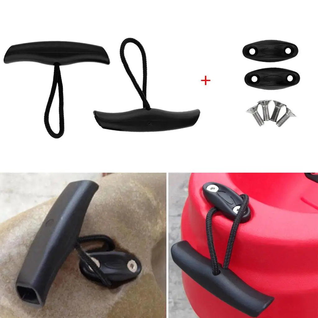 

(Pack of 2) canoe and kayak Toggle Handle Replacement with Cord Rope Kayak Carry Boat Accessories Kit