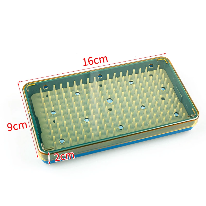 Pet surgical instruments Silicone sterilization tray case for holding instrument Disinfection box sterilising tray case