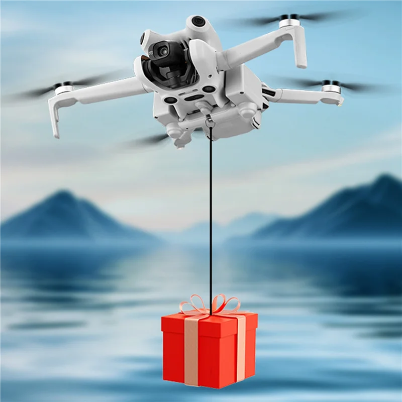 ل DJI Mini 4 Pro الطائرة بدون طيار Airdrop قاذف نظام USB شحن تسليم قطارة الطائرة بدون طيار قاذف عن بعد لصيد الأسماك الزفاف