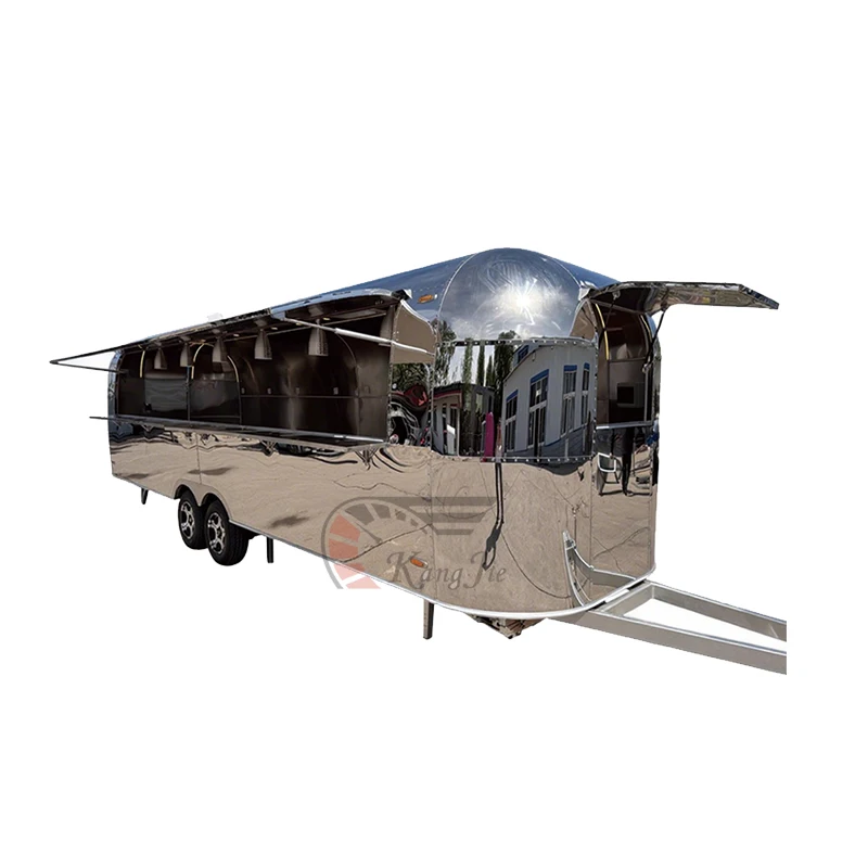 Durable Fast Food Mobile Trailer for Snacks for Hotdogs Candies Chips Ice Cream