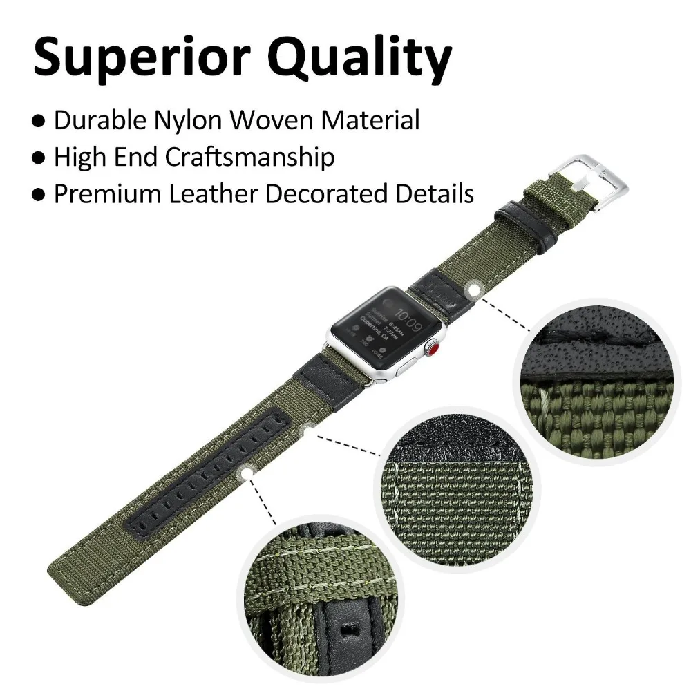 Sport Nylon Strap for Apple Watch Ultra Band 49mm 40mm 44mm 42mm 38 iWatch series 8 7 6 se 5 4 3 2 Correa 45mm 41mm accessories