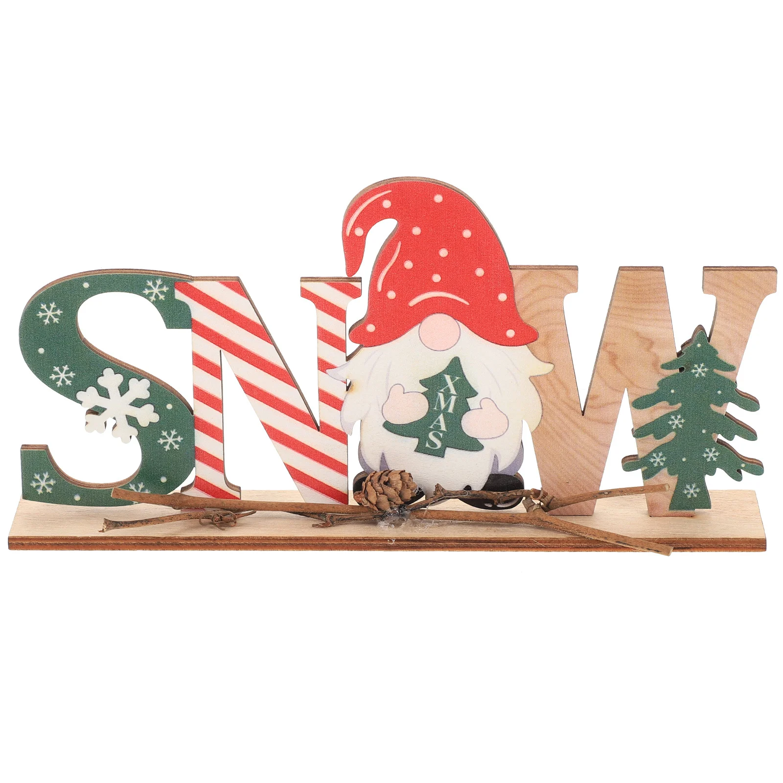 1 قطعة عيد الميلاد سطح المكتب الديكور حرف خشبية المنزل مكتب شرفة Diy بها بنفسك رسائل تزين زخرفة تخطيط الحفلات الزينة #3