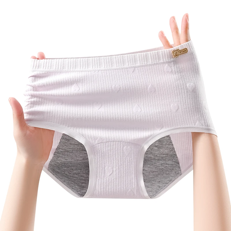 ملخصات سراويل النساء تنفس مانعة للتسرب سلس البول الثلاثي سراويل مجموعة حزمة المرأة سراويل داخلية قطنية فترة الملابس الداخلية سيدة #2