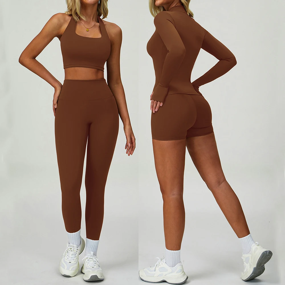 

2PCS Gym Set Sports Bra Suits Fitness High Waisted Leggings Sportswear Workout Suit Running Training Yoga Clothing Athletic Wear