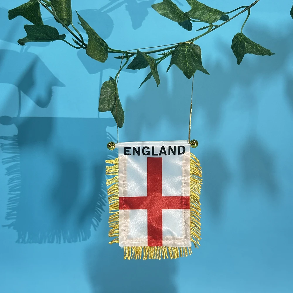 

SKY FLAG England Car Window flag 8*12cm Polyester double side printed England Hanging pennant Flags England Mini flag
