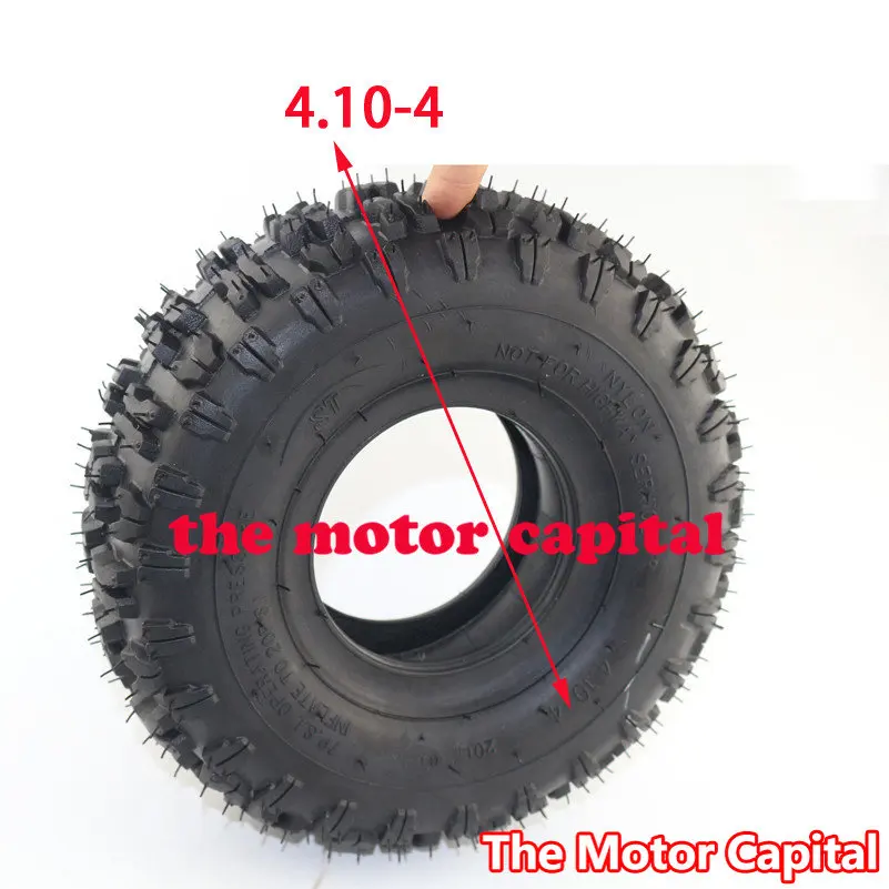 High-quality 4.10/3.50-4 410/350-4 ATV Quad Go Kart 47cc 49cc Chunky 4.10-4 Tire inner tube Fit All Models 3.50-4 4