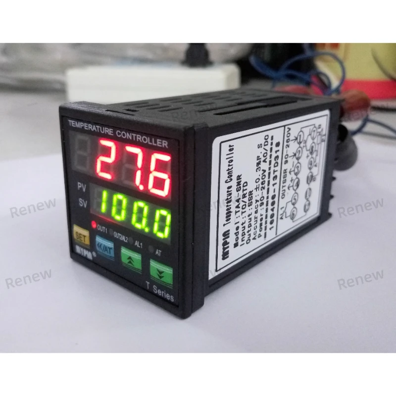 Ta4-rnr Automatic Temperature Control Display Digital Tc Rtd Input PID adjustment Relay Output Thermostat Controller Meter