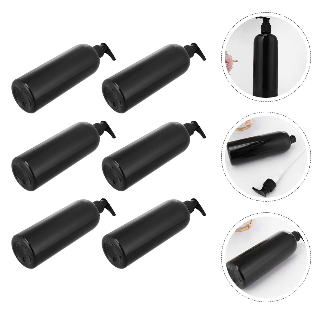 

6pcs Refillable Travel Bottles Set Portable Shampoo Dispenser Lotion Shower Gel Storage Bottle Bathroom Supply Reusable Press