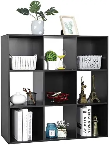 

12-Cube Organizer, Bookcase, Cubical , Cabinets Organizer, Unit Cube Bookshelf with Back Panel Room Bedroom, Drawers cabinet