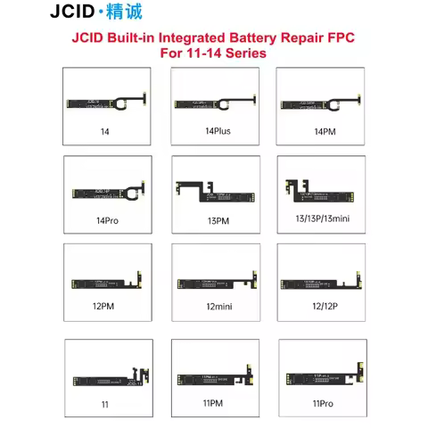 JCID JC Battery Repair Flex Built-in FPC Flex for IPhone 11-14PM Battery Efficiency Tester Restoring Battery Health To 100%