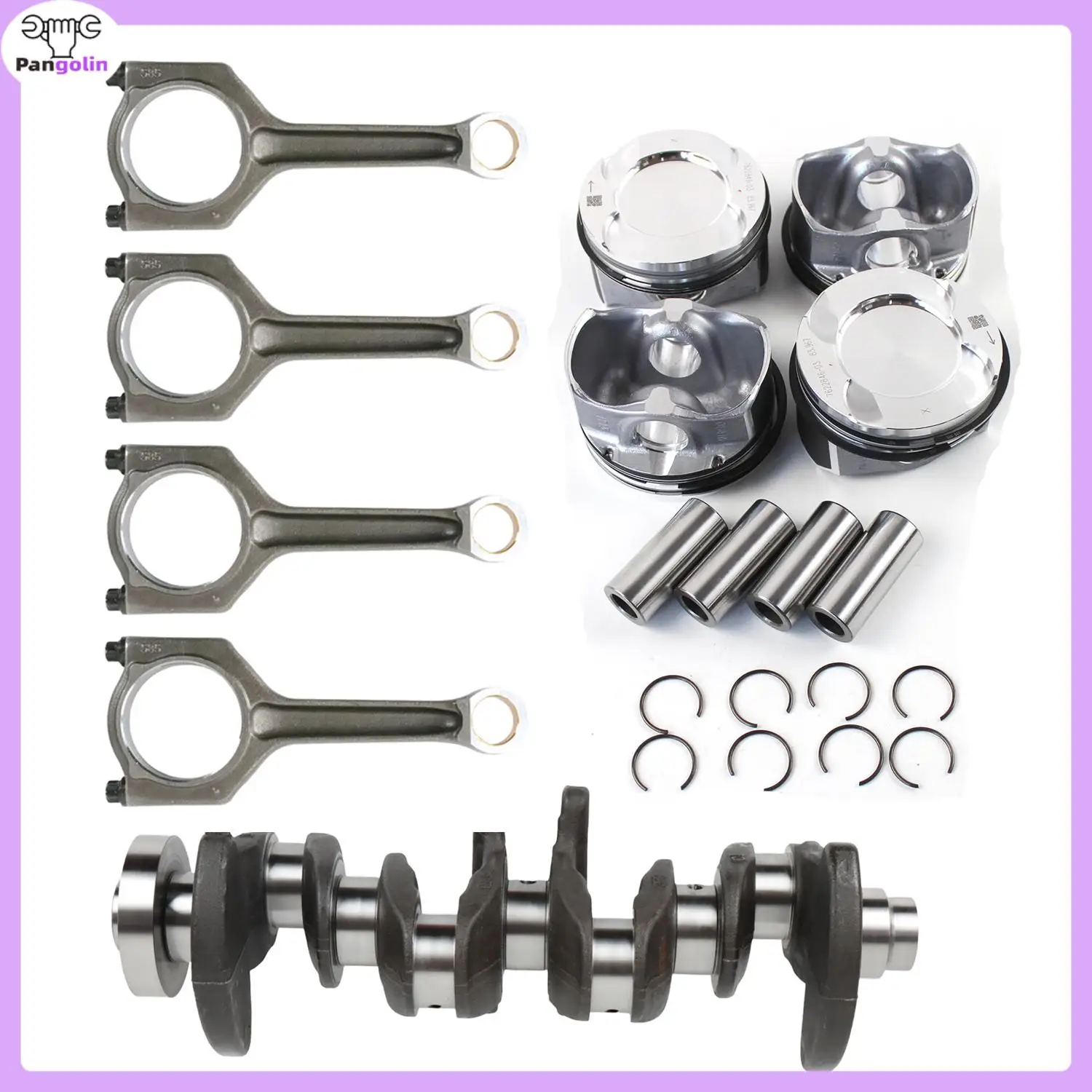 

1pc Engine Crankshaft 4pcs Connecting Rod 4pcs Pistons Rings For BMW 320i 428i X3 Z4 F20 F30 F32 E84 E89 F25 N20B20A N20 2.0L