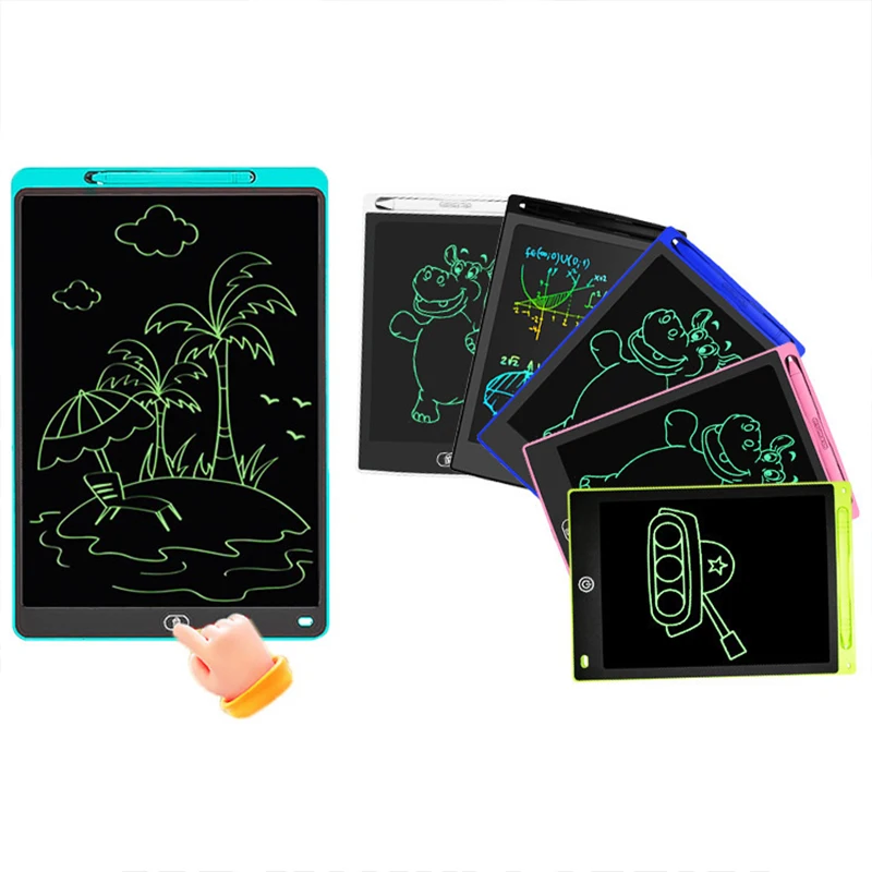 LCD-Schreibtablett, 12/16 Zoll, Zifferntafel, magische Graffiti-Zeichnung, Skizzenblock, Spielzeug, tragbare Handschriftblöcke, beste Geschenke für Kinder