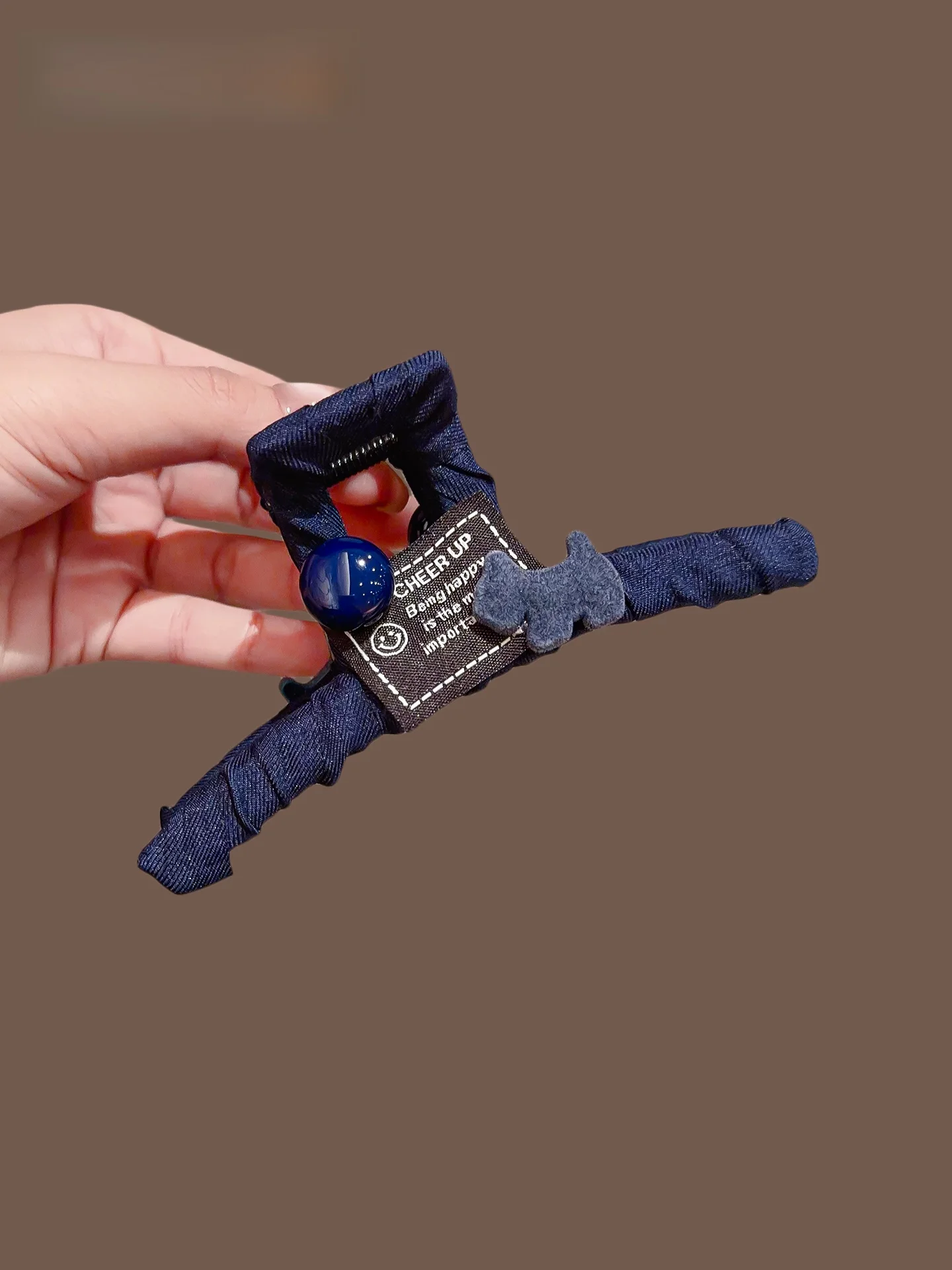 presilha-de-cabelo-feminina-estilo-coreano-de-tecido-azul-com-design-de-cachorro-e-tubarao-sensacao-de-luxo-fofa-para-usar-atras-da-cabeca-screen-luo