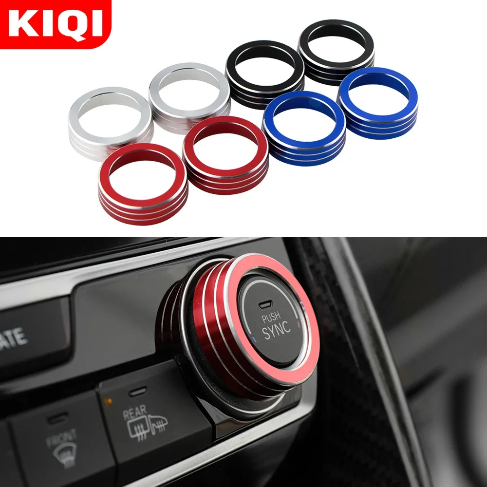 AC Knob Cover For Honda 10th Gen Civic 2016 2017 2018 2019 2020 Ring Air Conditioning Climate Temperature Control Switch Trim