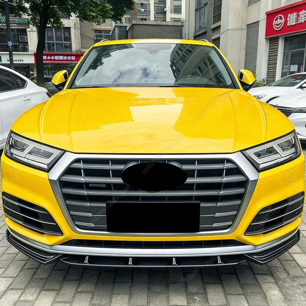 

For Audi Q5 FY Sline SQ5 2.0TFSI 3.0TFSI 2018 To 2020 Pre-Facelift Front Bumper Splitter Lip Diffuser Gloss Black ABS Kit Tuning