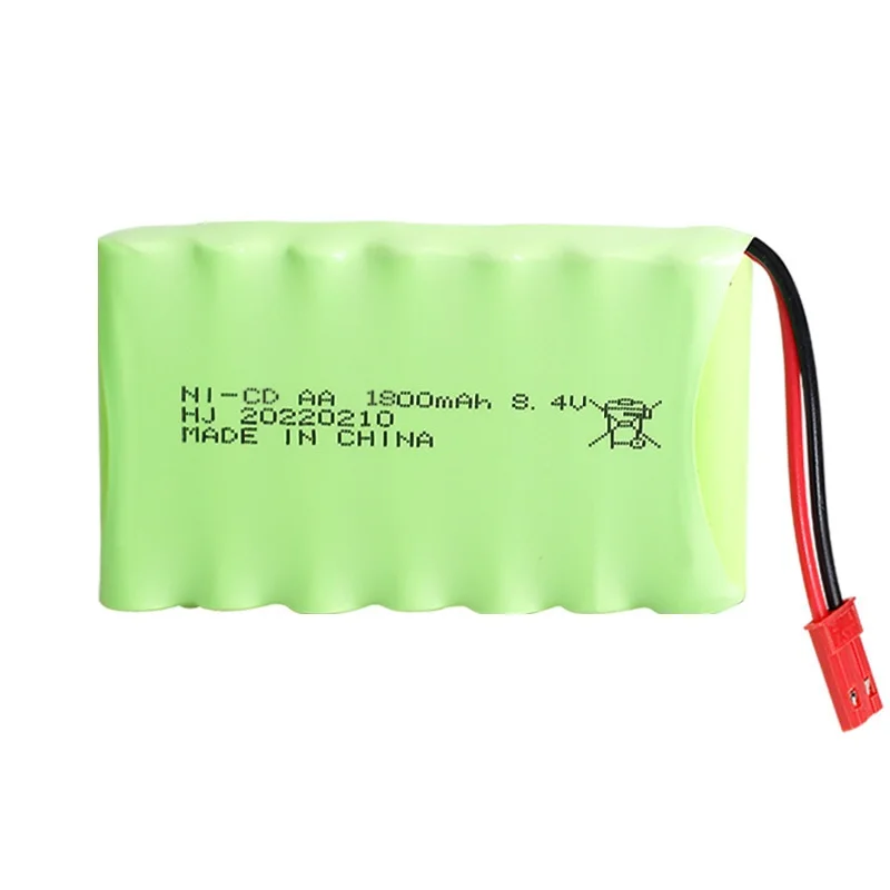 8.4v 1800mah NICD Battery for RC toy Car Boat gun Trucks Trains tank RC toy model Battery AA Ni-CD 8.4v battery pack