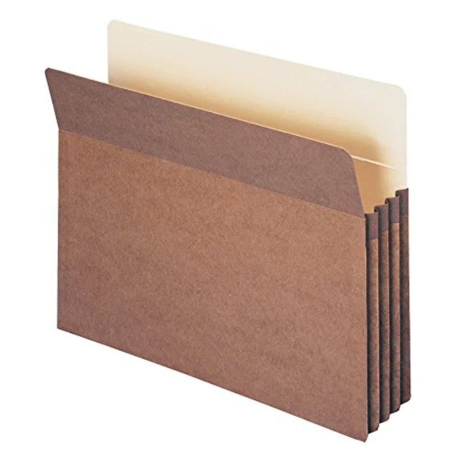 

File Pocket Straight-Cut Tab 3-1/2" Expansion Letter Size Redrope 25 per Box 73224