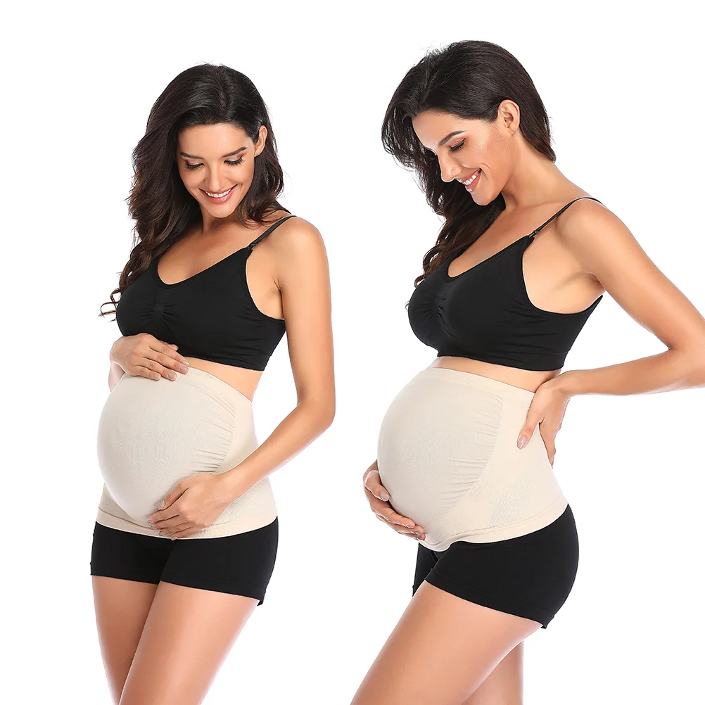 Pregnancy Belt Pregnancy Support Corset Girdle Pregnant Baby Strap for Pregnant Women (Skin Color XL 105-115CM Hipline)