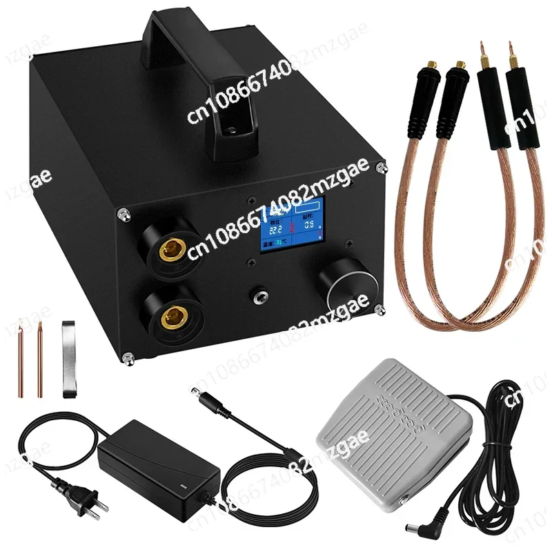 250 Gears Spots Welding Machine Double Capacitors Energy Storage Dual-pulse Welding 0.3mm Nickel Sheet 18650 Battery Spot Welder