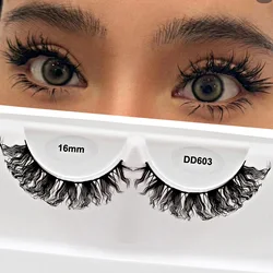 Wool Curl Fake Eyelashes 2024 New Design D Curl Russian Strip Lashes Unique Cosplay Manga Lashes