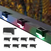 4/8/12 Pcs Solar Fence Lamp Outdoor LED Lighting Garden Fence Decoration Illumination for Courtyard Stairs or Exterior Wall