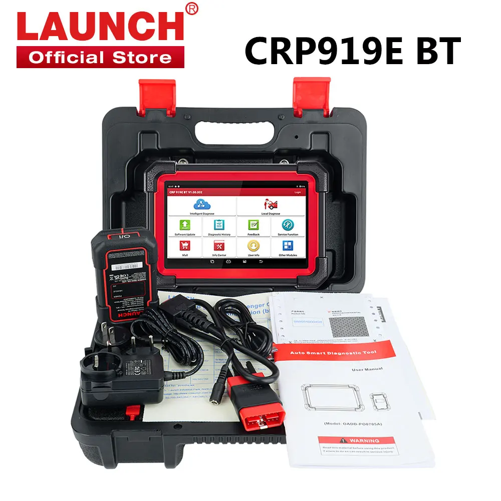 NEW LAUNCH X431 CRP919E BT OBD2 Scanner,Bidirectional Scan Tool,added CAN FD/DoIP,OE-Level All System Diagnostic,with BT adapter